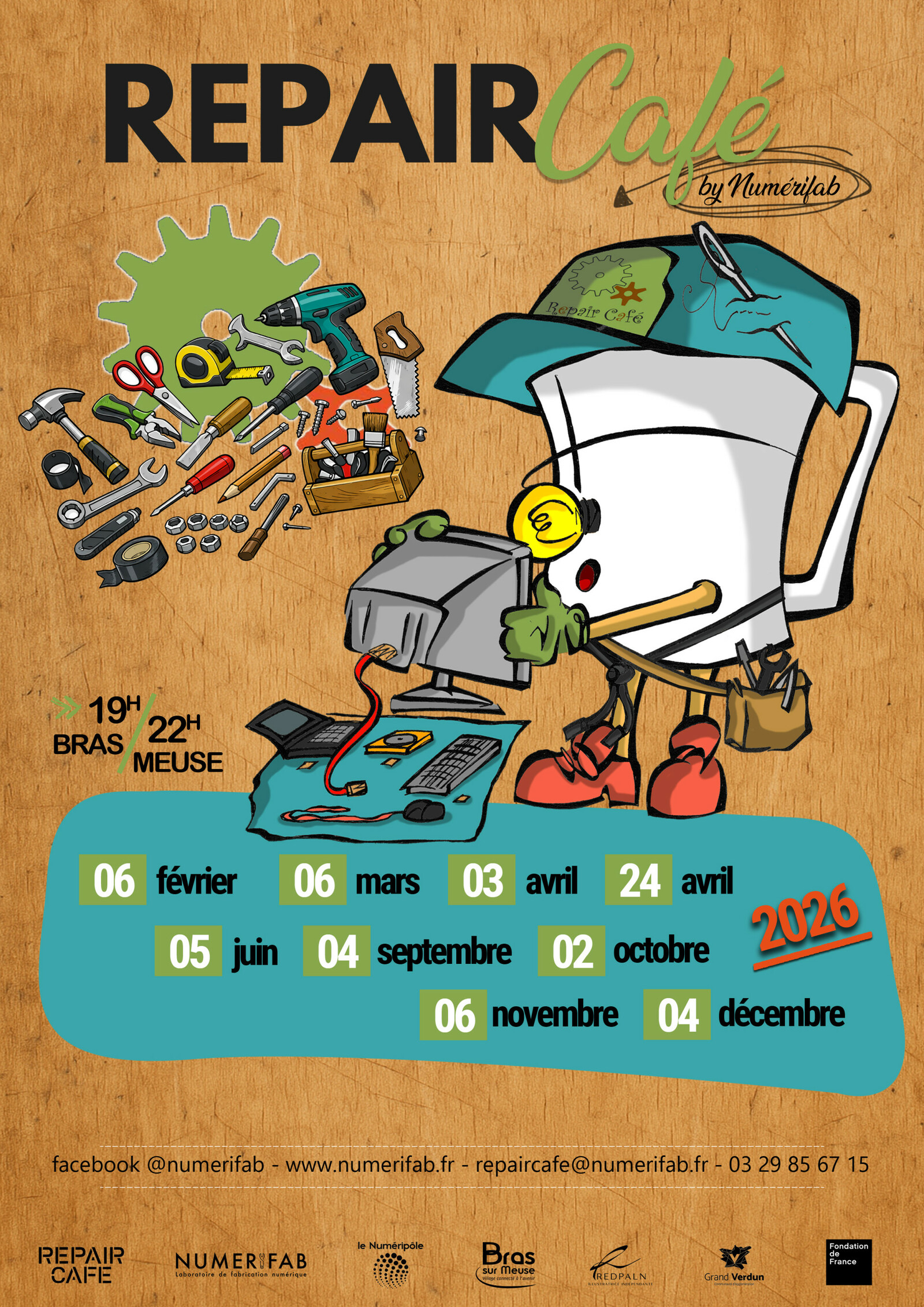 Affiche Repair Caf&eacute;