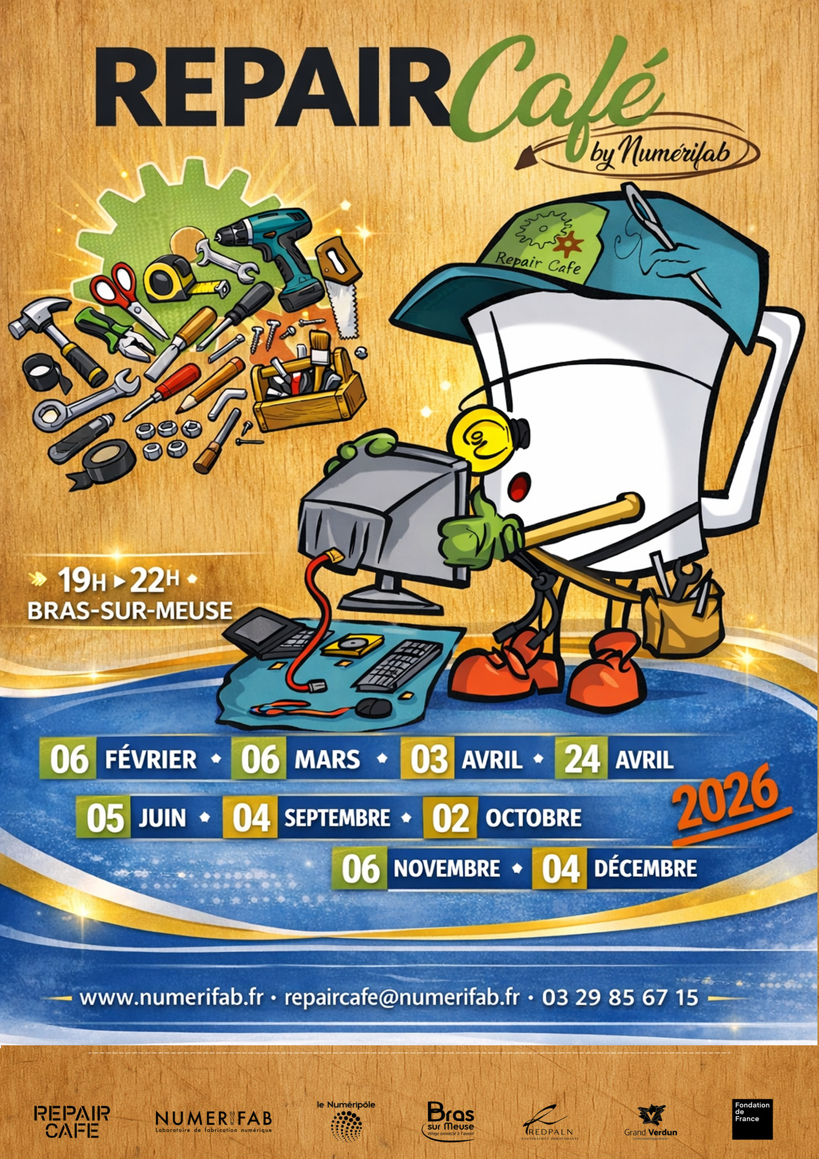 Affiche Repair Caf&eacute;