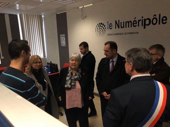 Visite de Madame la Ministre, Jacqueline Gourault, au Numéripôle